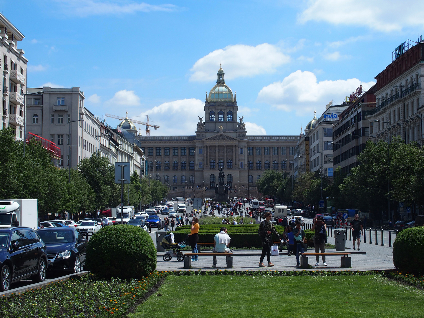 Blick über den Wenzelsplatz...