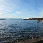 Blick über den winterlichen Starnberger See