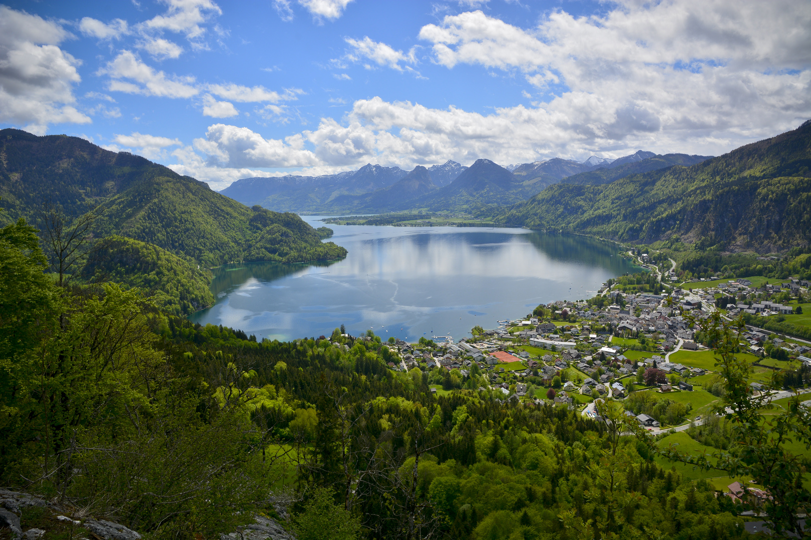 Blick über den Wolfgangsee