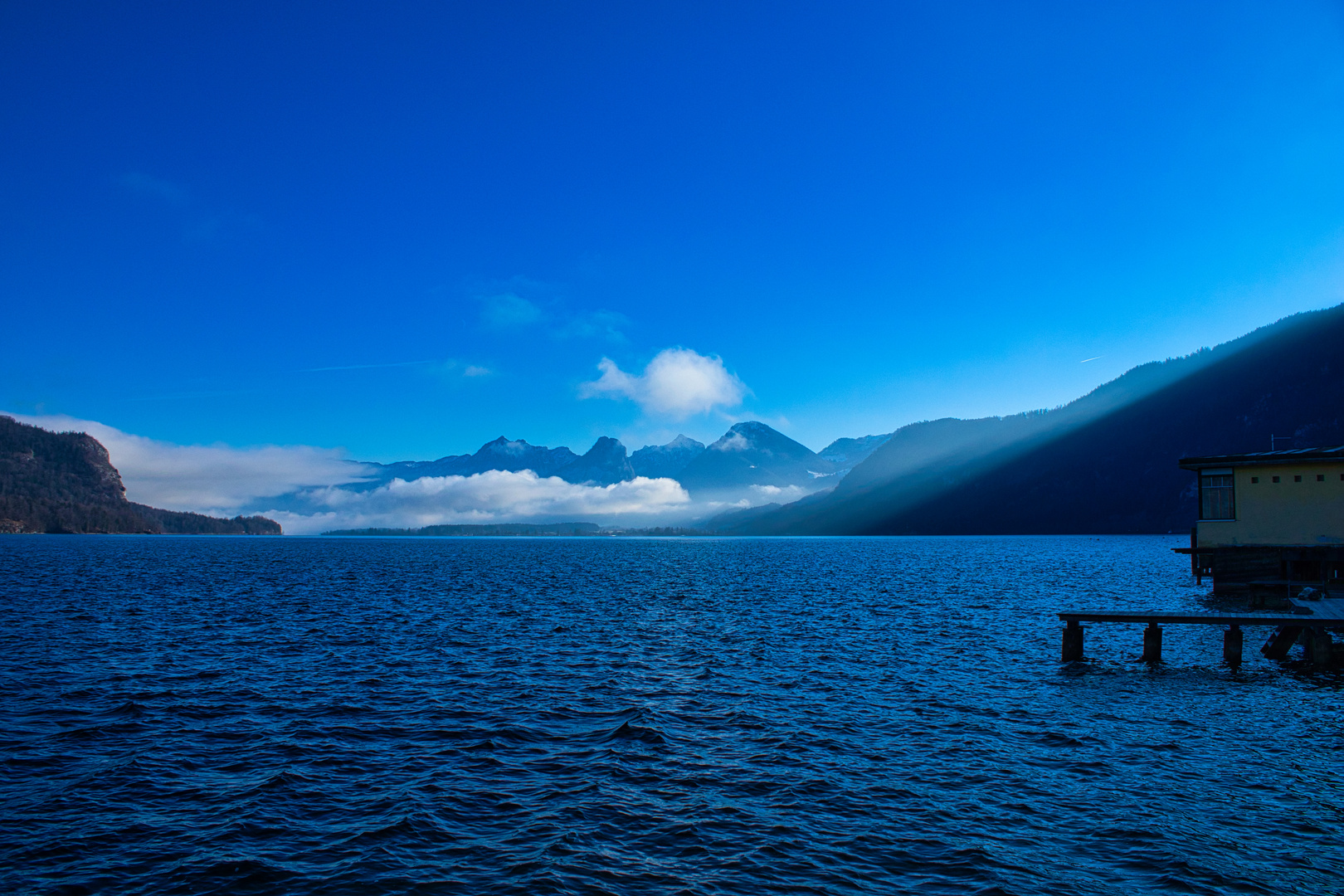 Blick über den Wolfgangsee von St. Gilgen aus