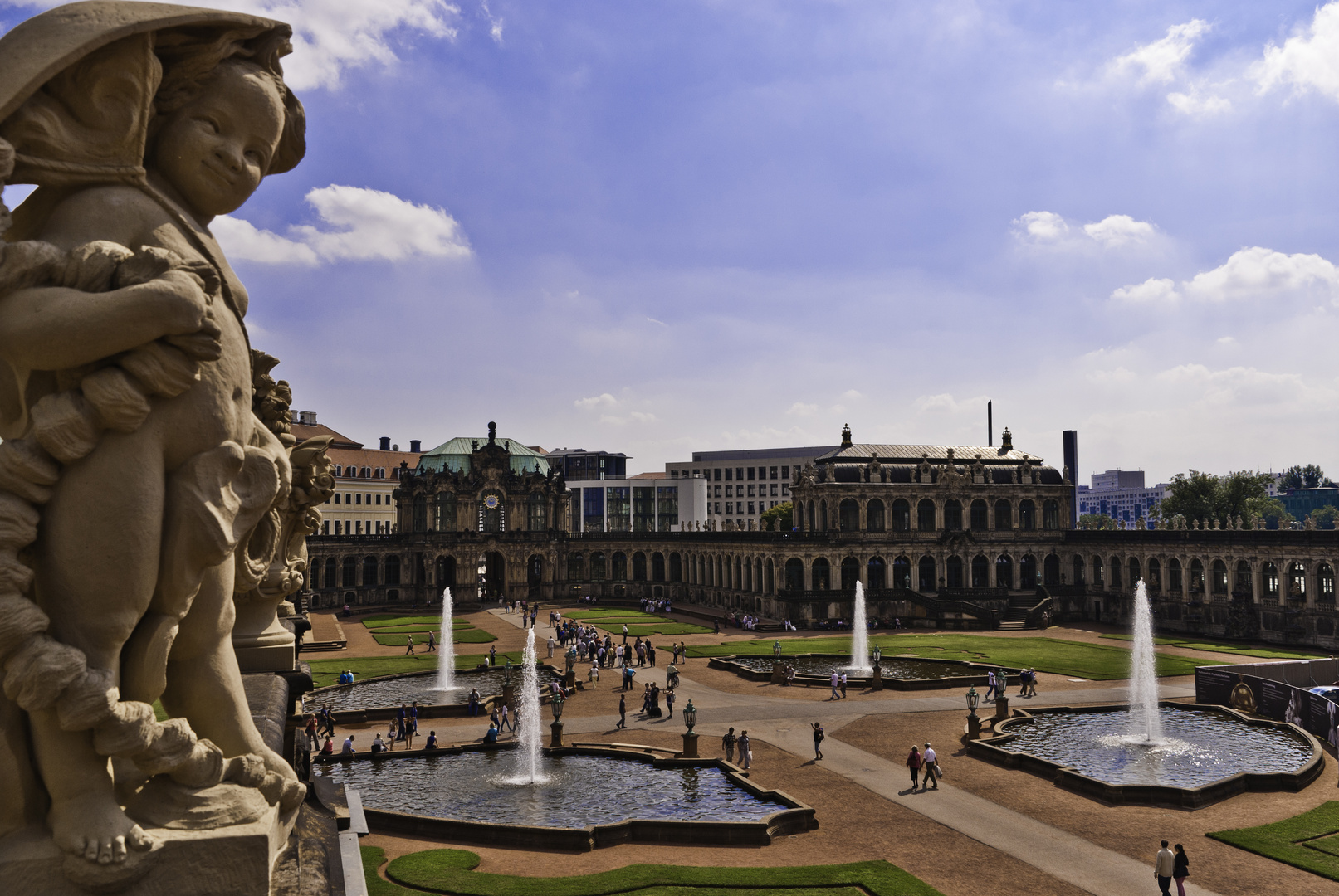 Blick über den Zwinger