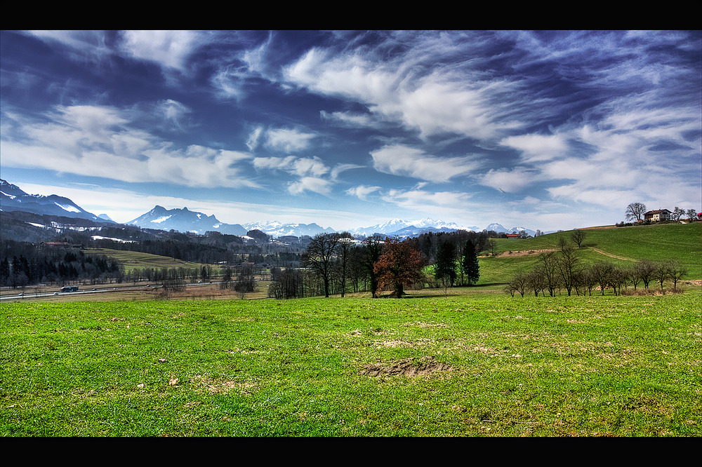 Blick über die A8