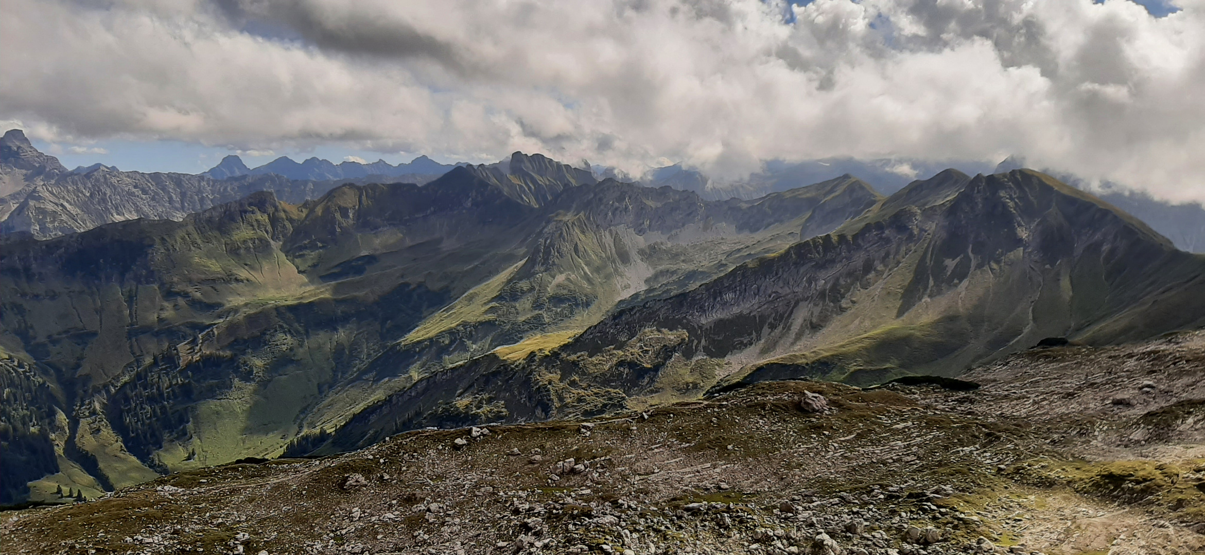 Blick über die Allgäuer Hochalpen