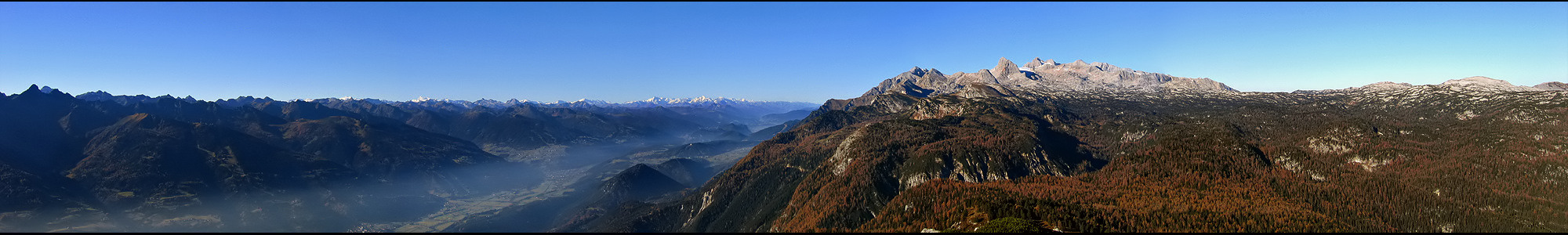 Blick über die Alpen