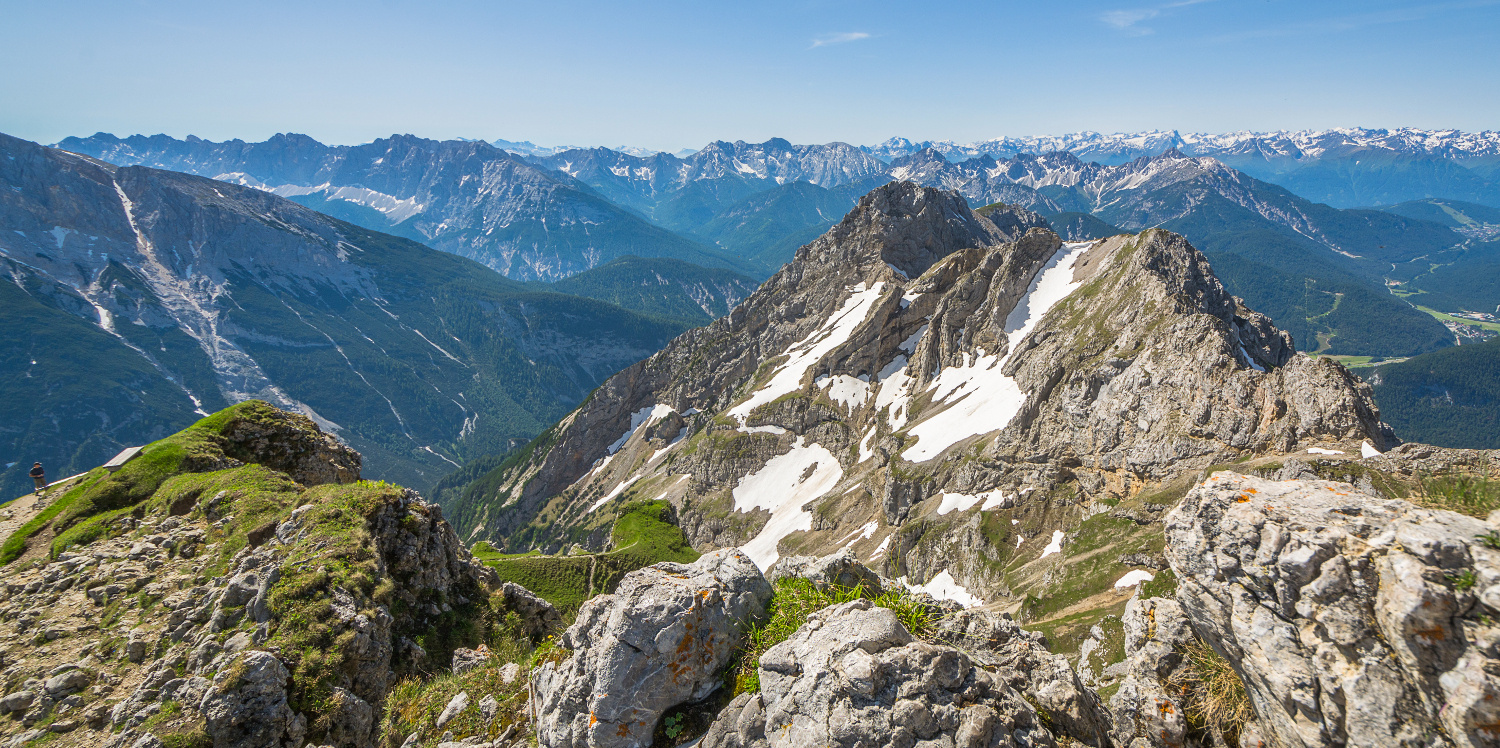 Blick über die Alpen