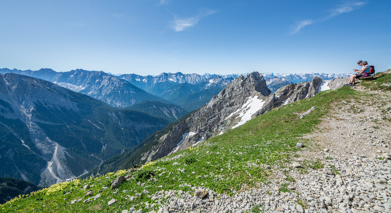 Blick über die Alpen