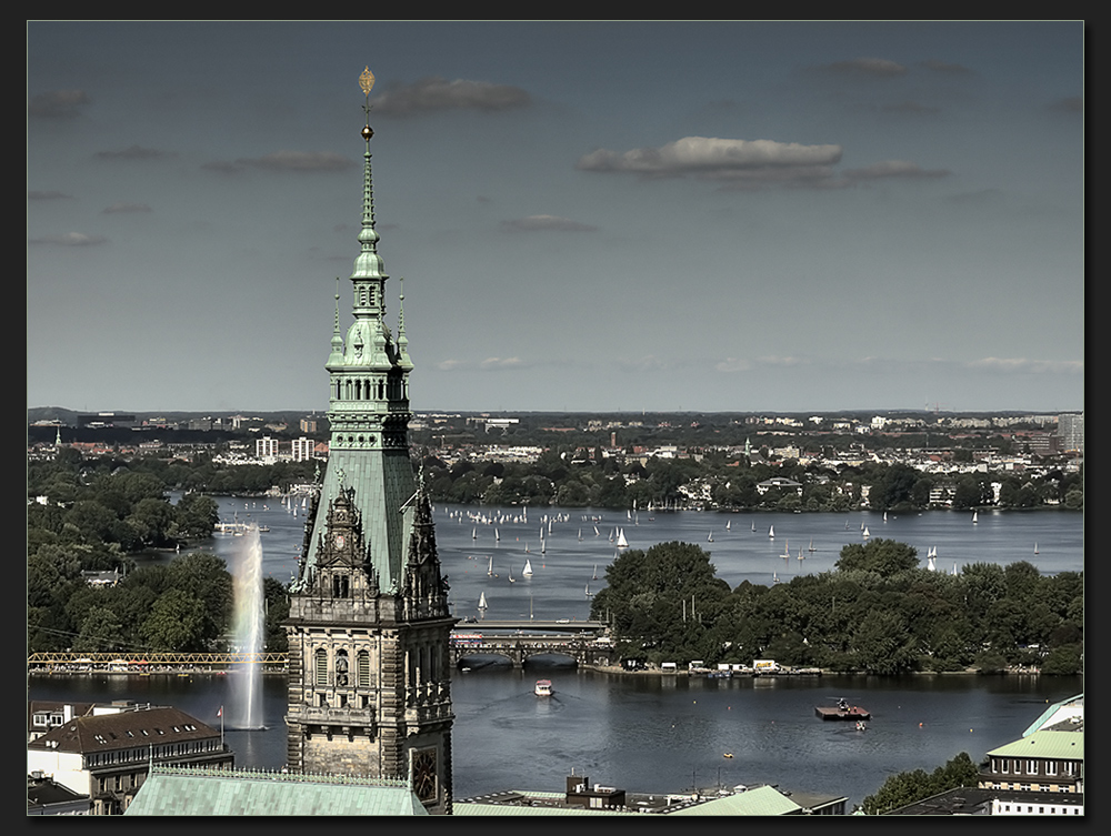 Blick über die Alster...