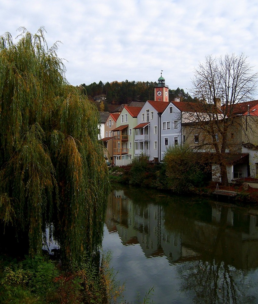 Blick über die Altmühl auf Eichstätt