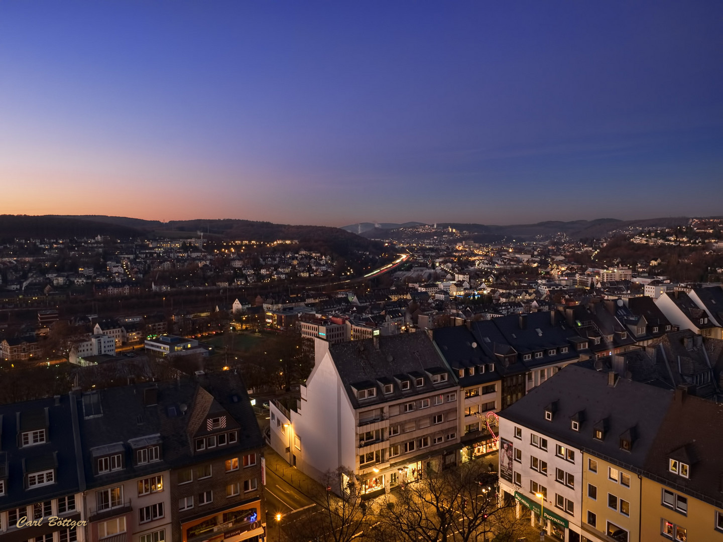 Blick über die Altstadt nach Siegen-Weidenau