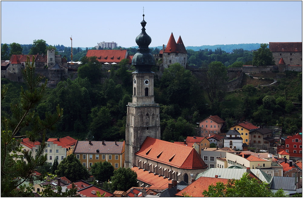 ... Blick über die Altstadt von Burghausen ...