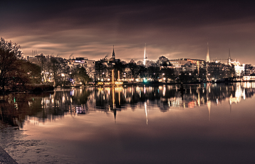 Blick über die Aussenalster...