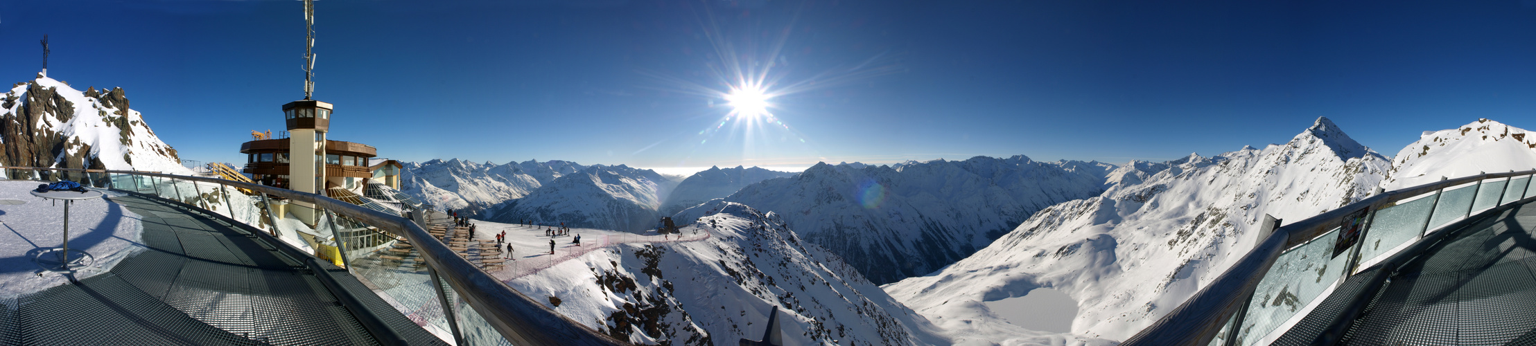 Blick über die Berge vom Ötztal