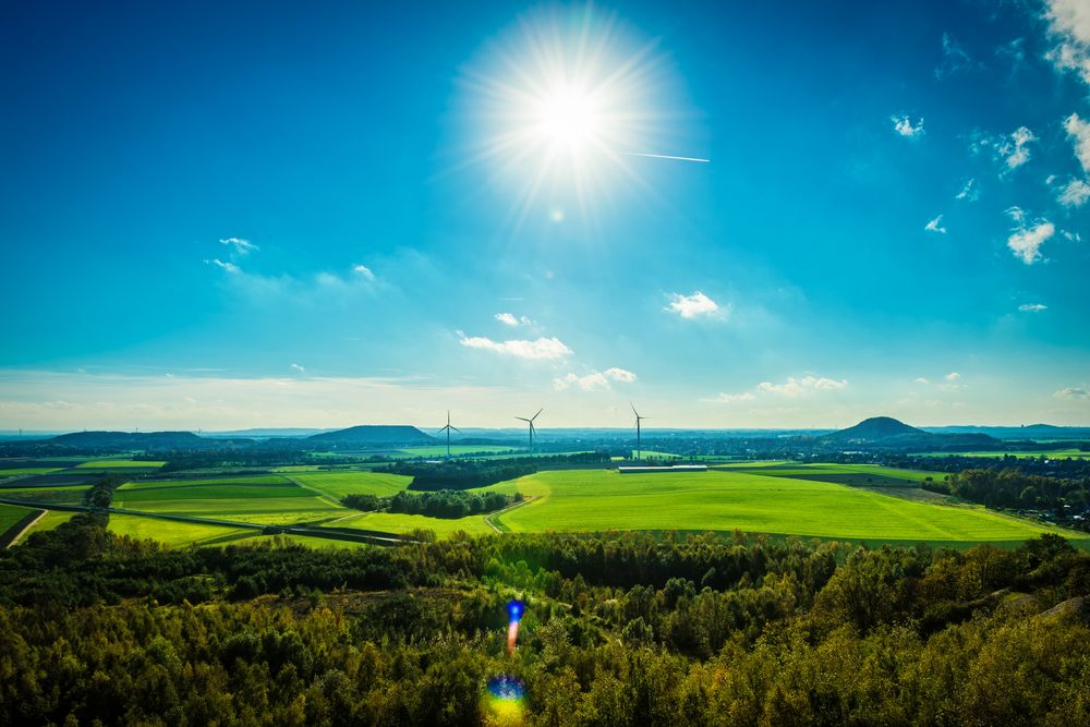 Blick über die Berghalde