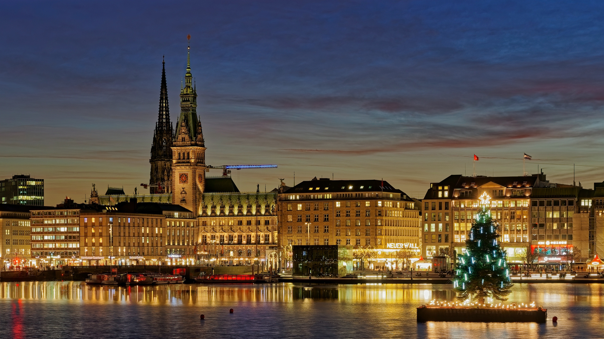 Blick über die Binnenalster