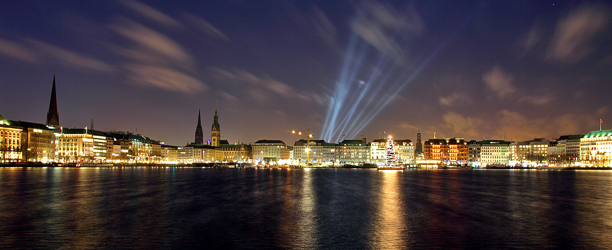 Blick über die Binnenalster....