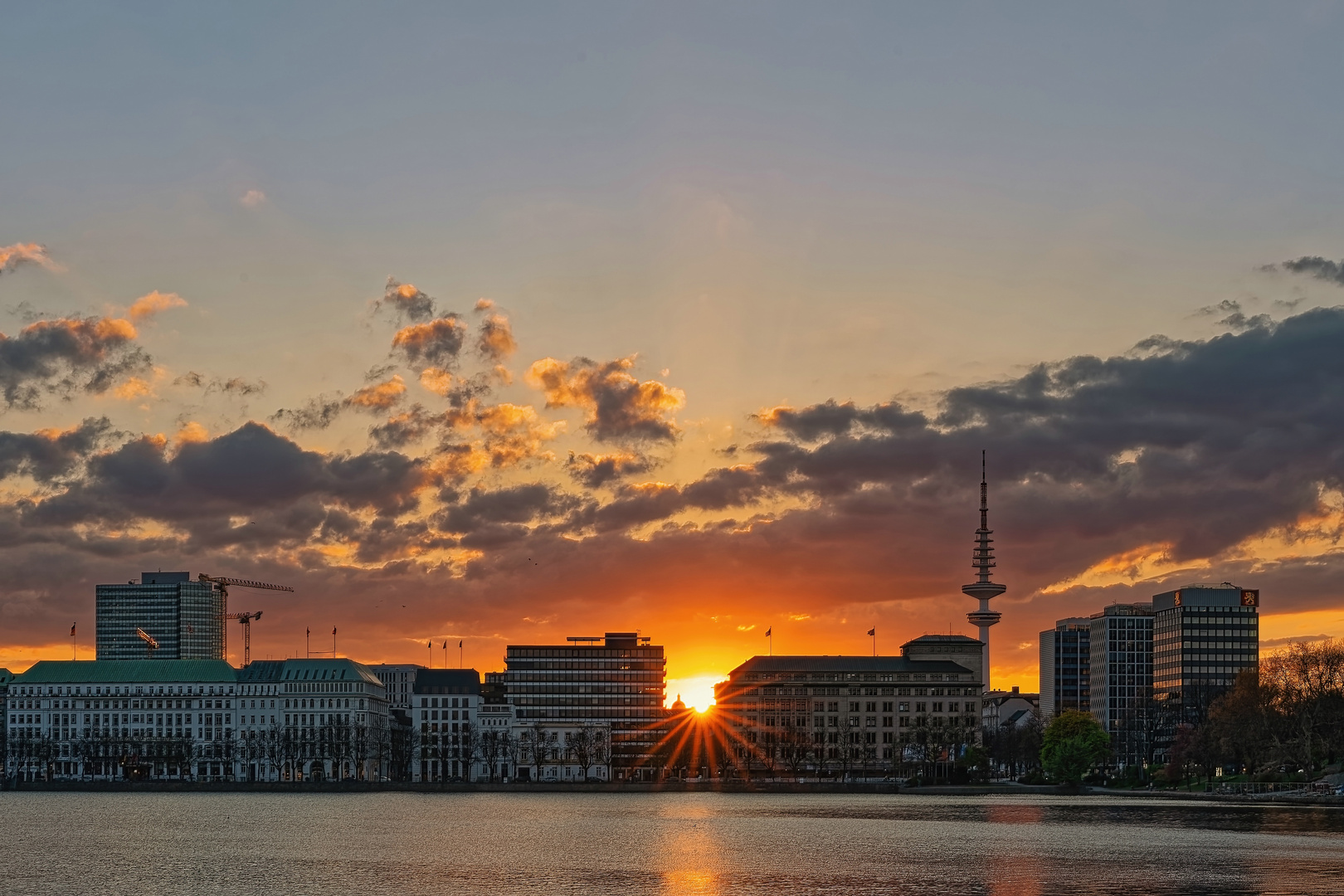 Blick über die Binnenalster