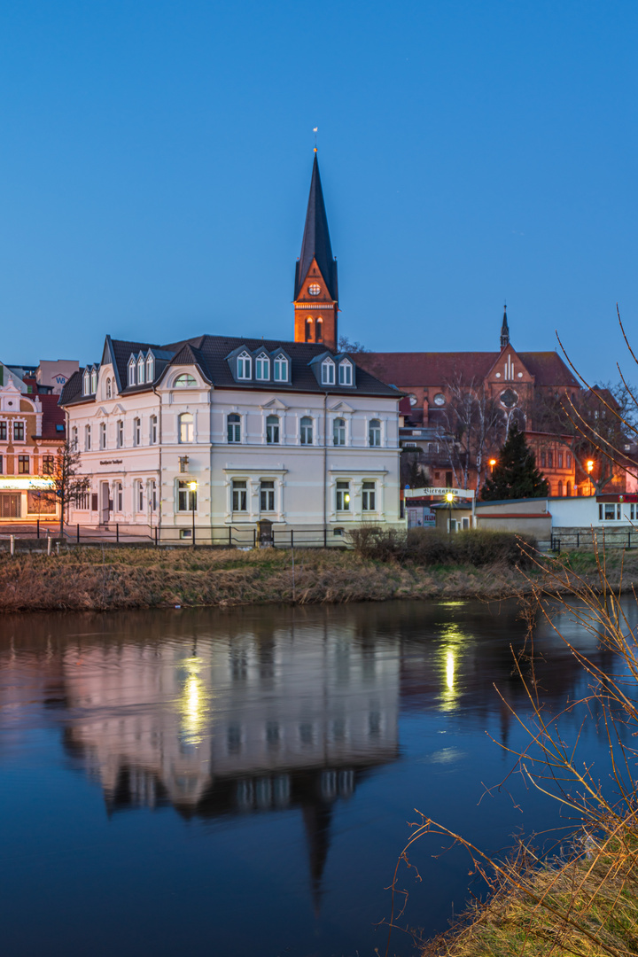 Blick über die Bode in Staßfurt