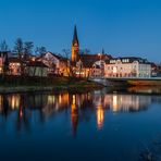 Blick über die Bode in Staßfurt