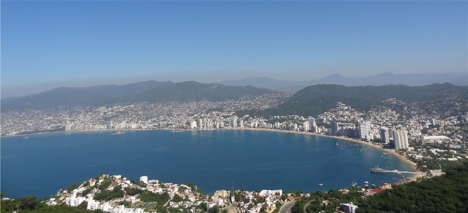 Blick über die Bucht von Acapulco