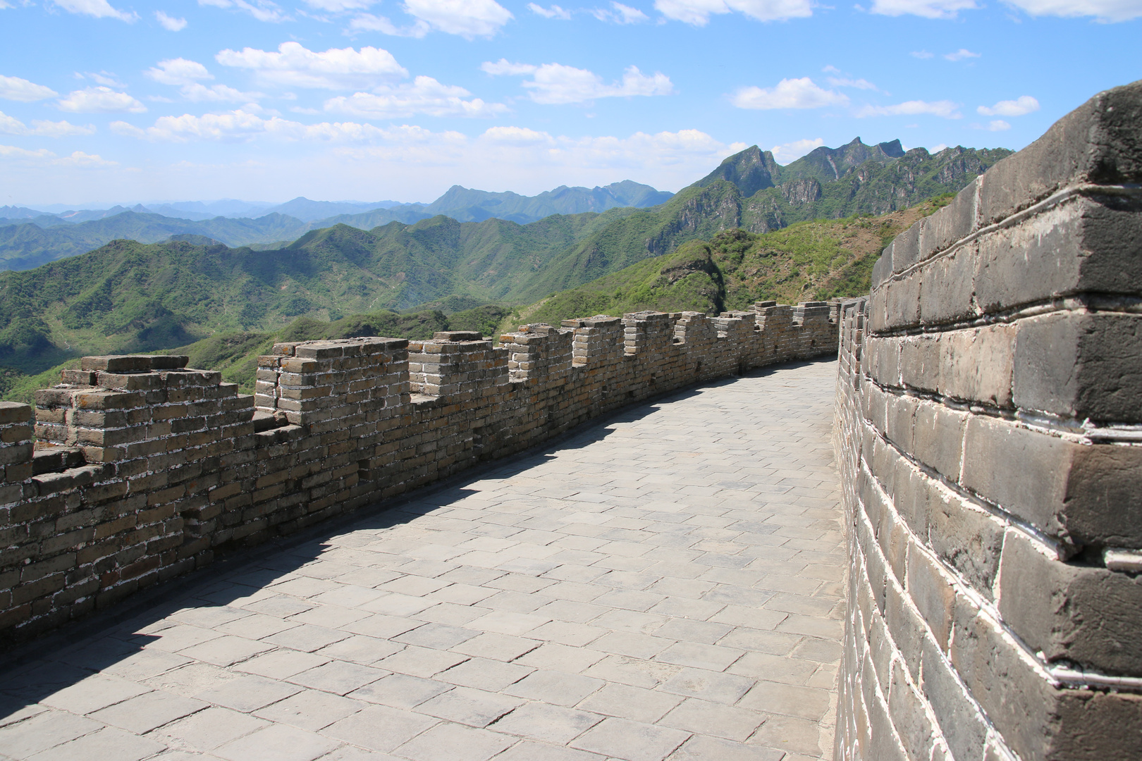 Blick über die chinesische Mauer.