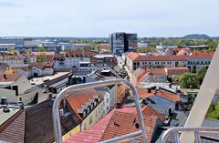 Blick über die Dächer von Deggendorf.