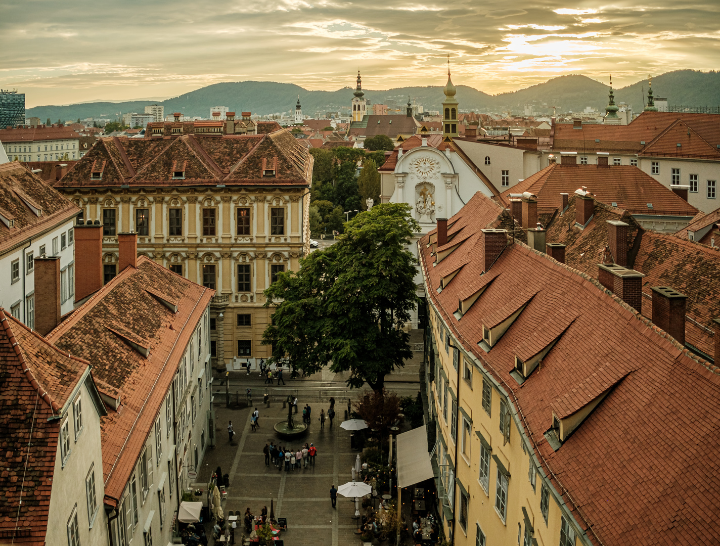 Blick über die Dächer von Graz