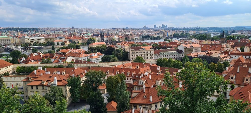 Blick über die Dächer von Prag..