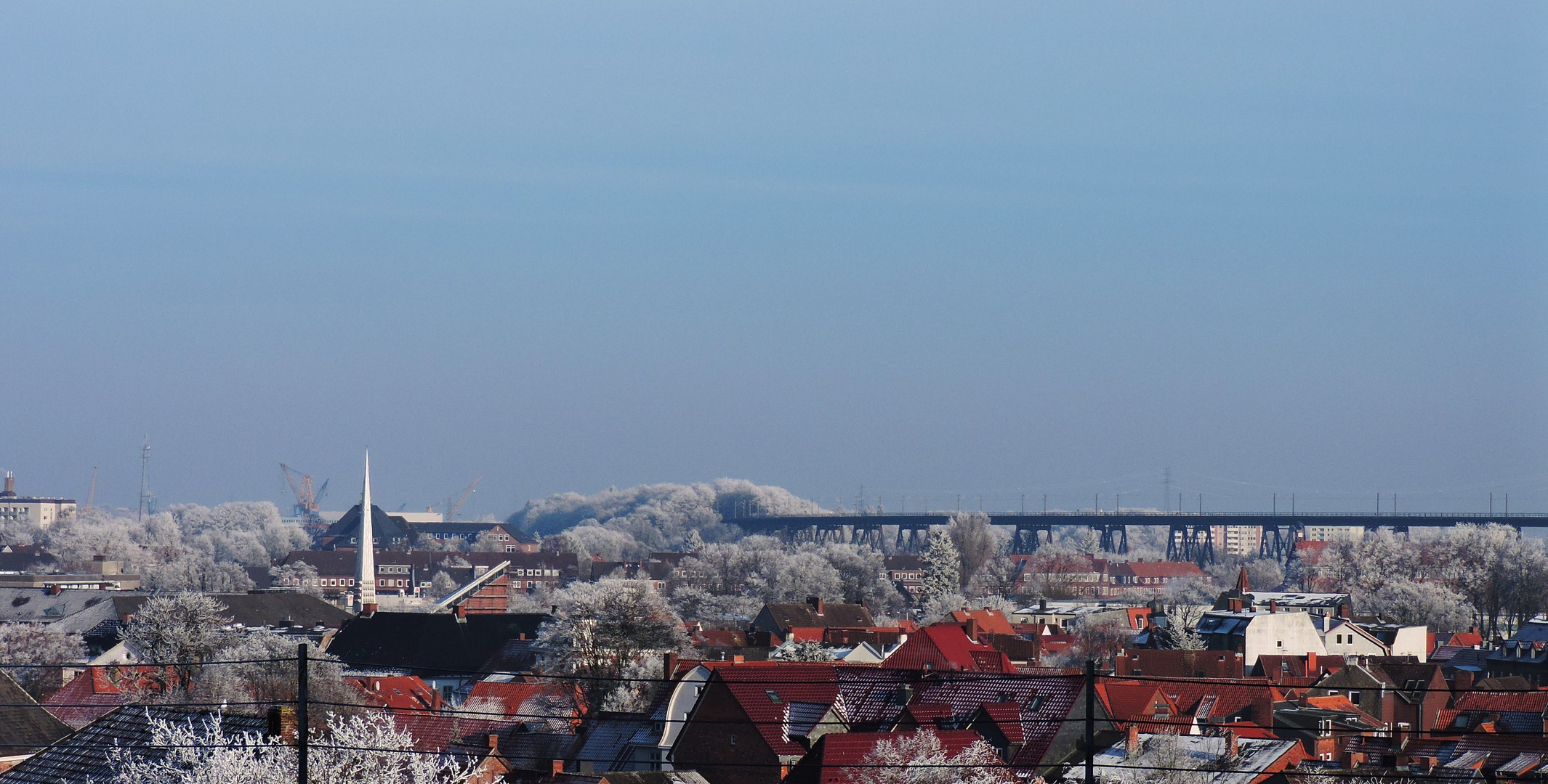 Blick über die Dächer von Rendsburg