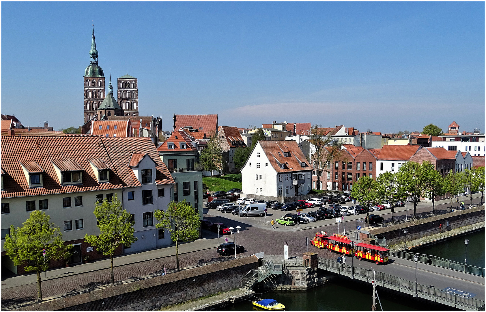 Blick über die Dächer von Stralsund