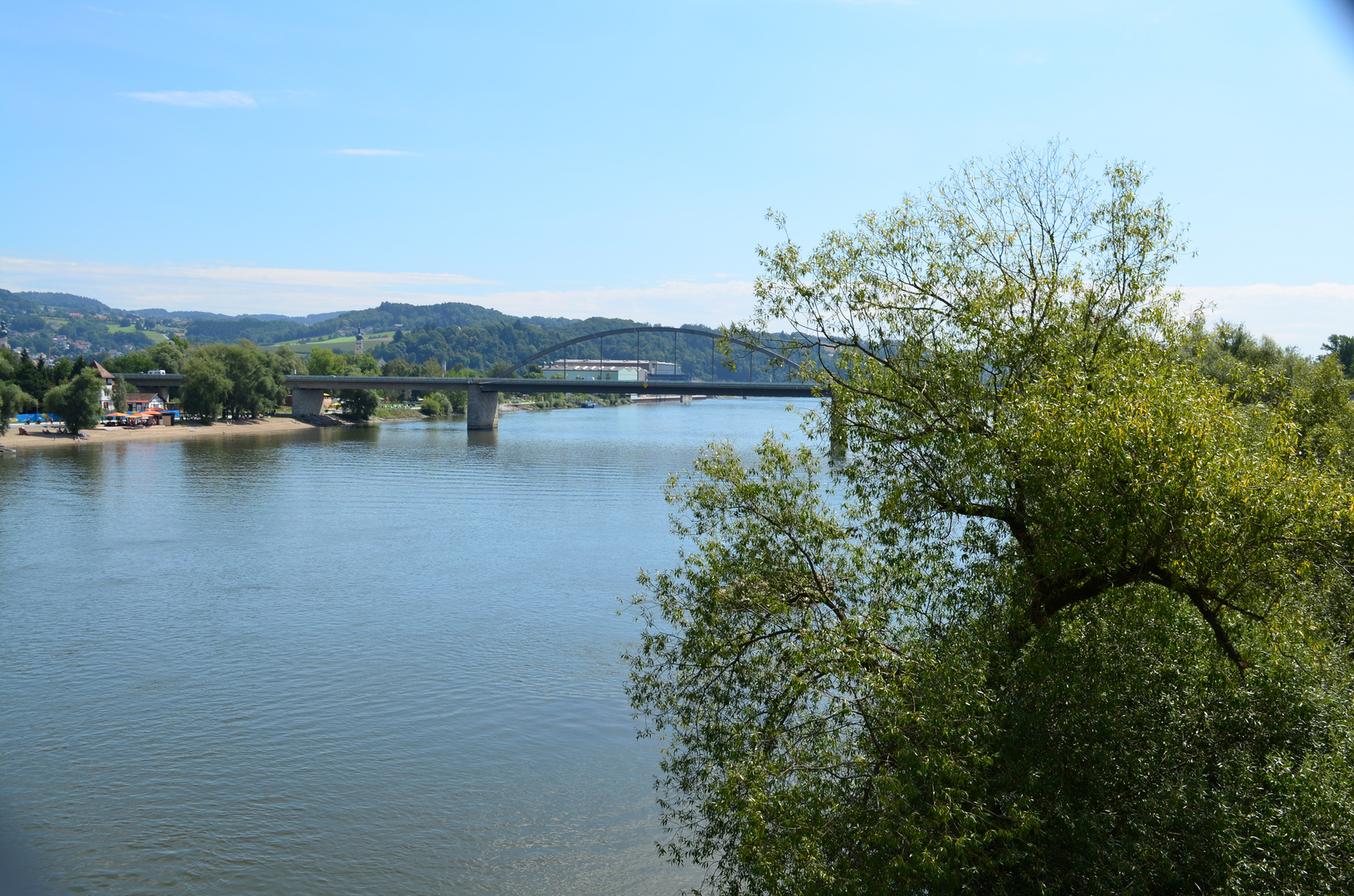 Blick über die Donau in Deggendorf!