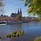 Blick über die Donau in Regensburg