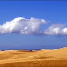 Blick über die Dünen von der Playa del Inglés Gran Canaria ...