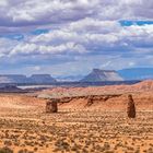 Blick über die Ebene bis zum Goblin Valley