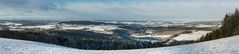 Blick über die Eifel von Rodder in Richtung Süden auf Müsch und Hoffeld usw.