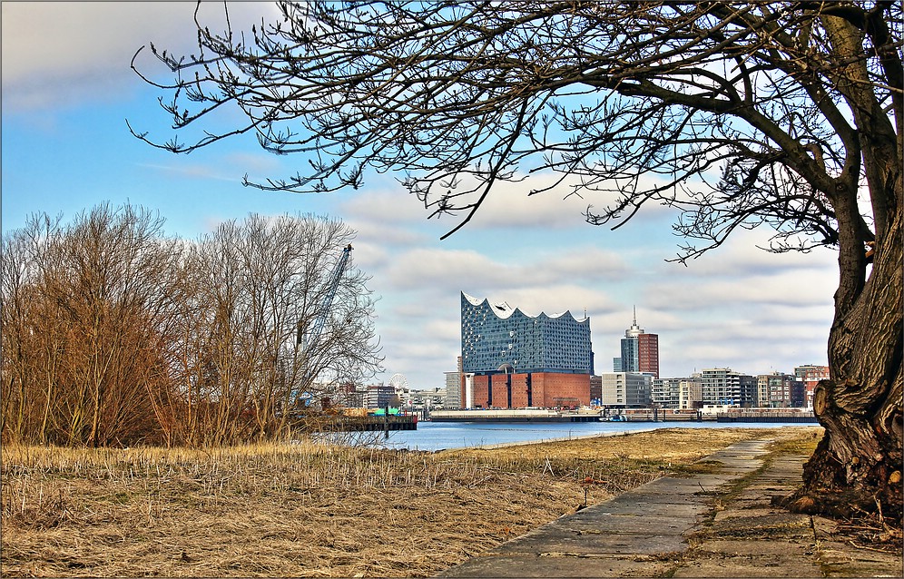 * Blick über die Elbe *