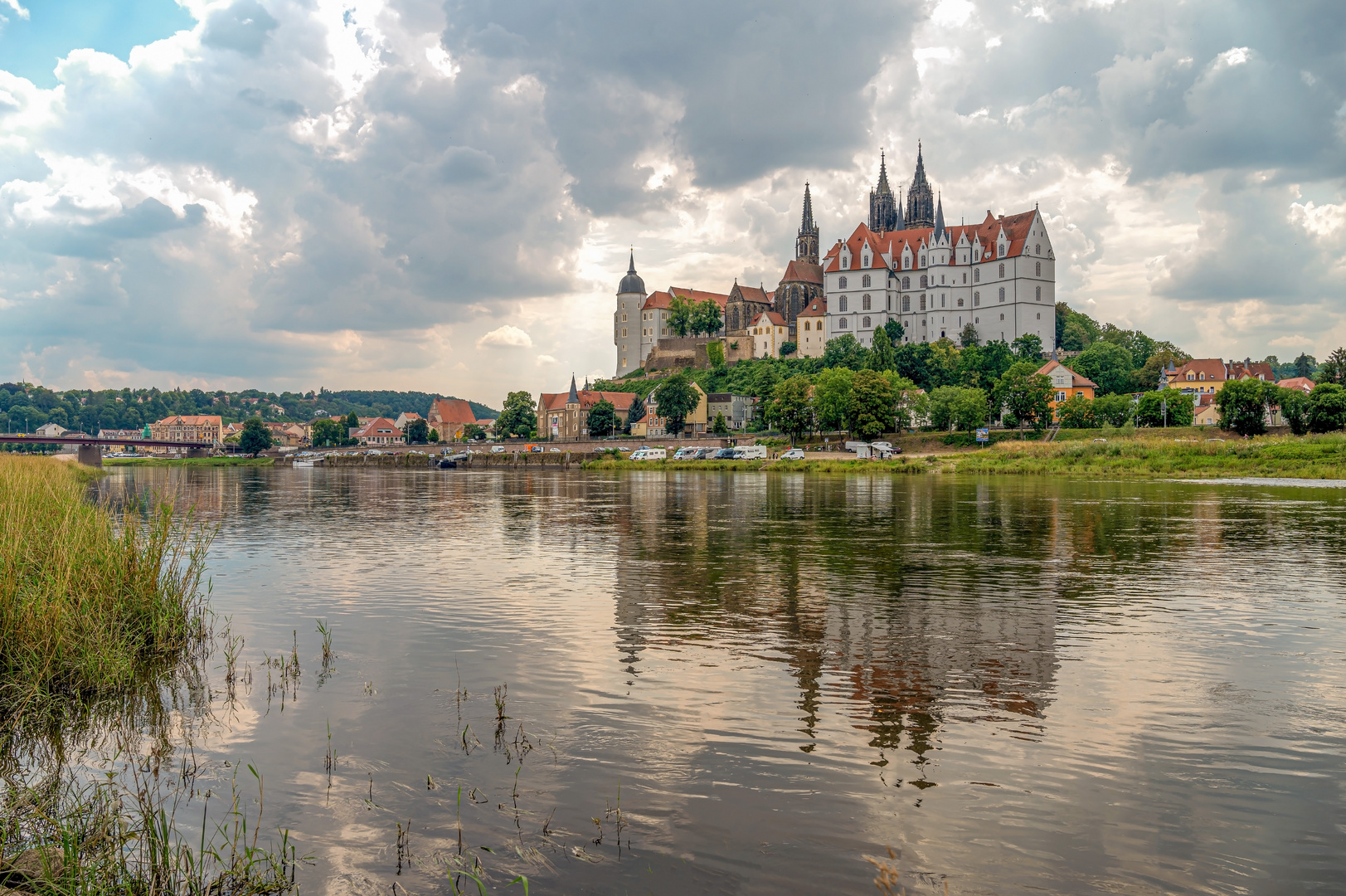 Blick über die Elbe...