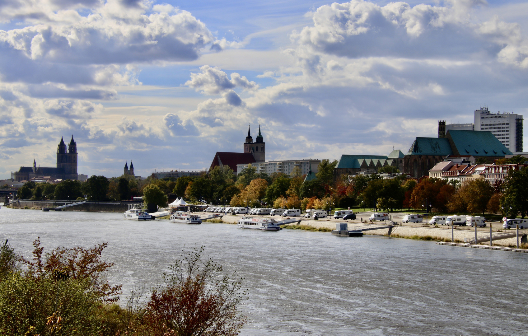 Blick über die Elbe