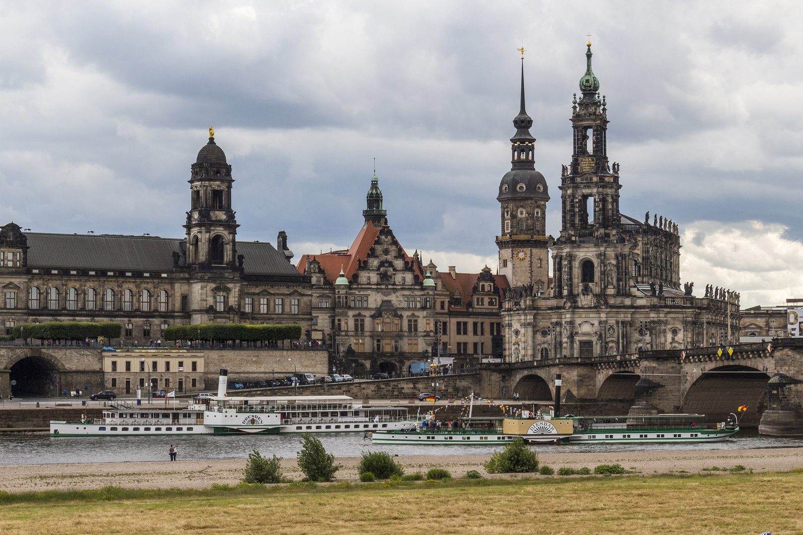 Blick über die Elbe in die Altstadt