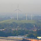 Blick über die Elbe zu den Wind-Rädern