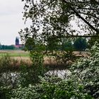 Blick über die Elbe zur Kirche von Jerichow