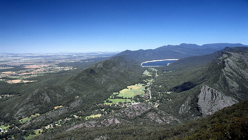 Blick über die Grampians und Halls Gap