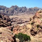 Blick über die grandiose Landschaft von Petra