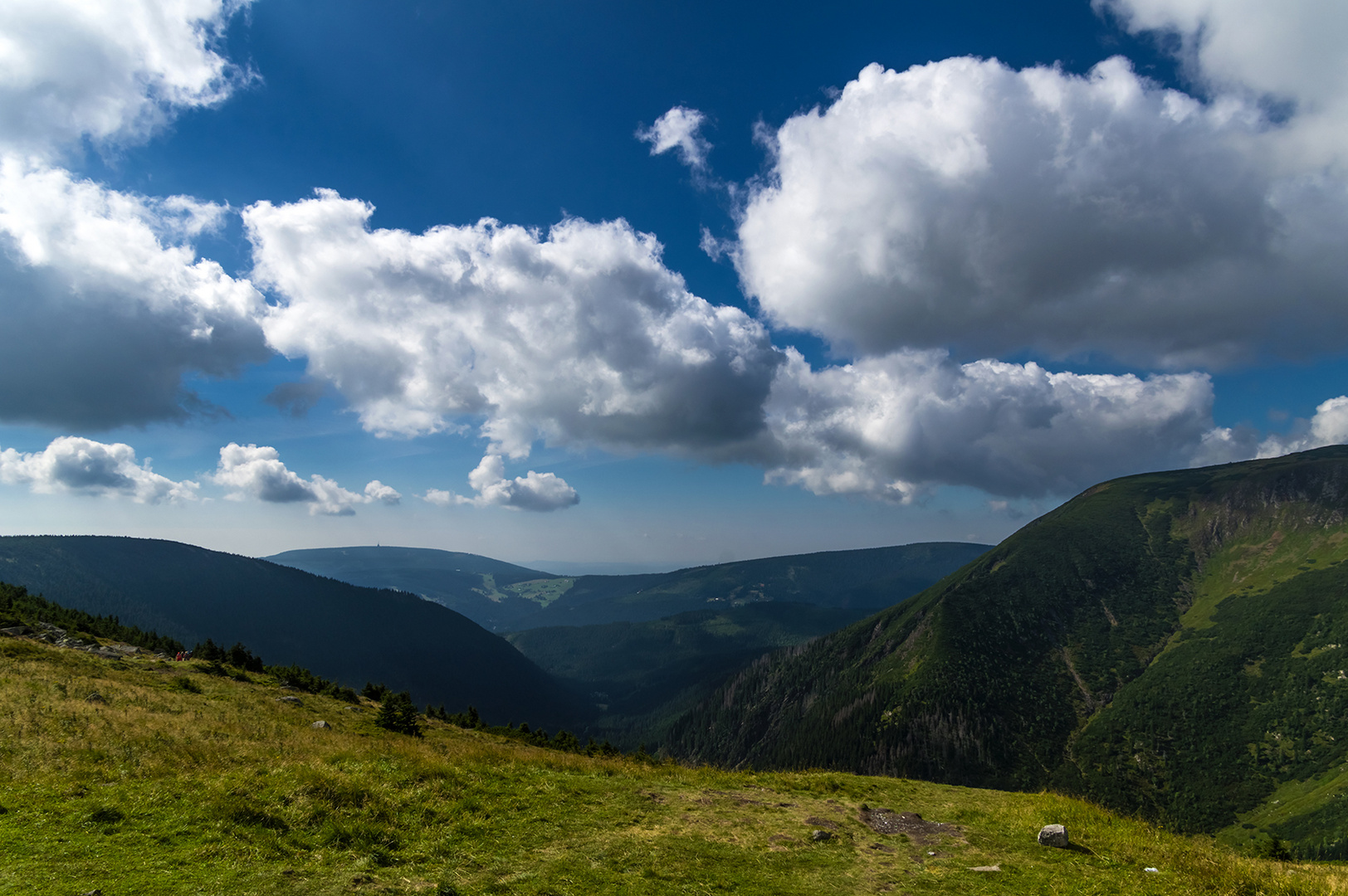 Blick über die Grenze nach Tschechien