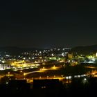 Blick über die Gummersbacher Innenstadt bei Nacht