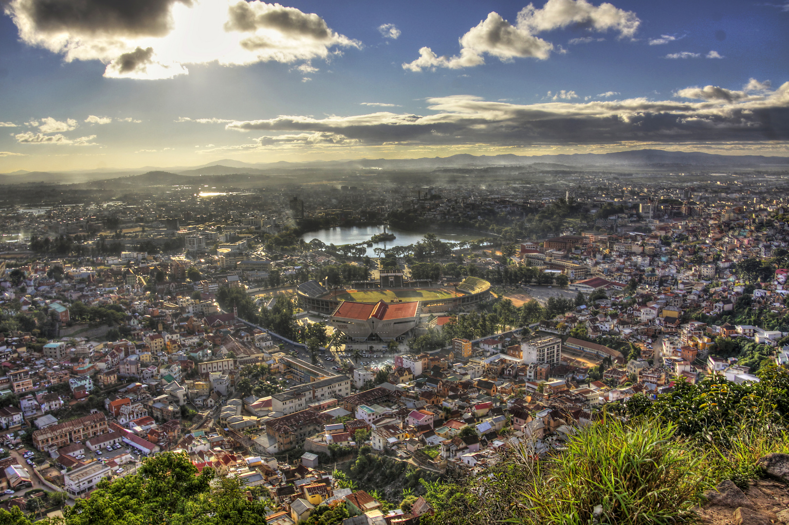 Blick über die Hauptstadt Antananarivo