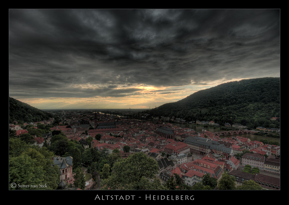 Blick über die Heidelberger Altstadt