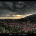 Blick über die Heidelberger Altstadt