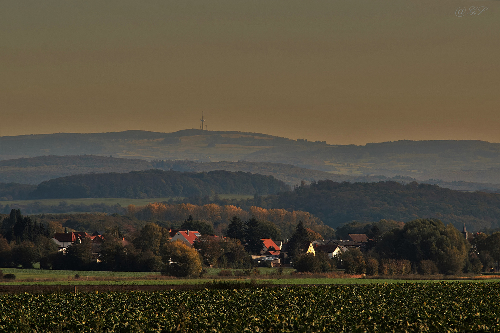 Blick über die herbstliche Landschaft