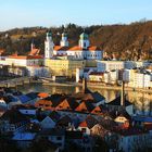 Blick über die Innstadt auf die Altstadt von Passau