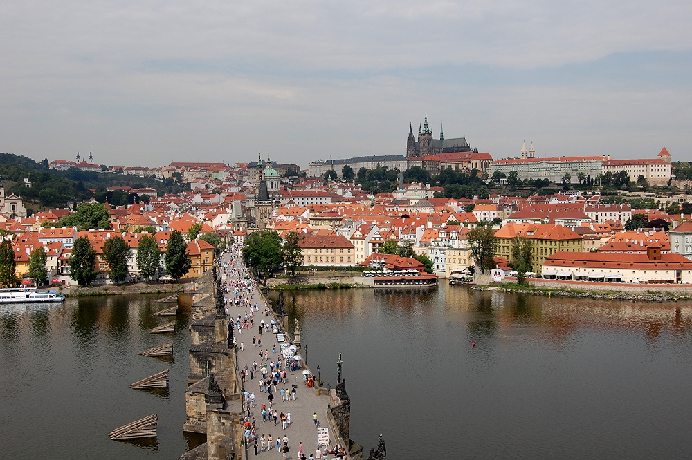 Blick über die Karlsbrücke